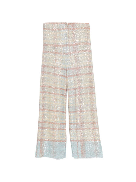  Circus Hotel Sequin-embellishment Trousers - Neutrals 