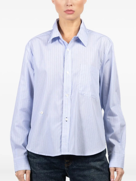  Cissa Striped Long-sleeve Shirt - Blue 