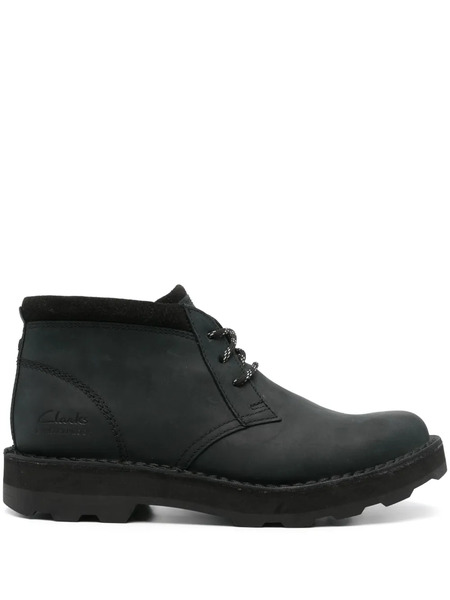  Clarks Corston Db Wp Leather Boots - Black 
