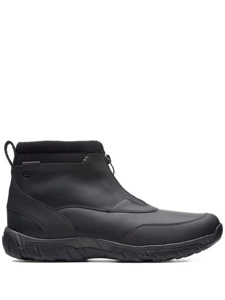  Clarks Grove Leather Boots - Black 