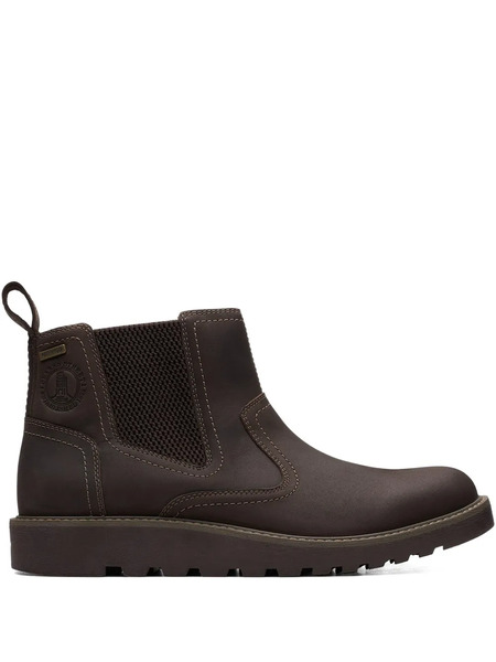  Clarks Hinsdale Up Leather Boots - Brown 