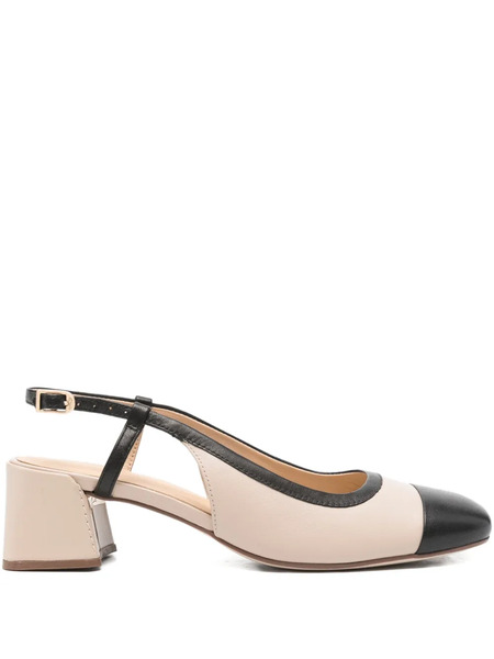  Clarks 45mm Nyta Slingback Leather Pumps - Neutrals 