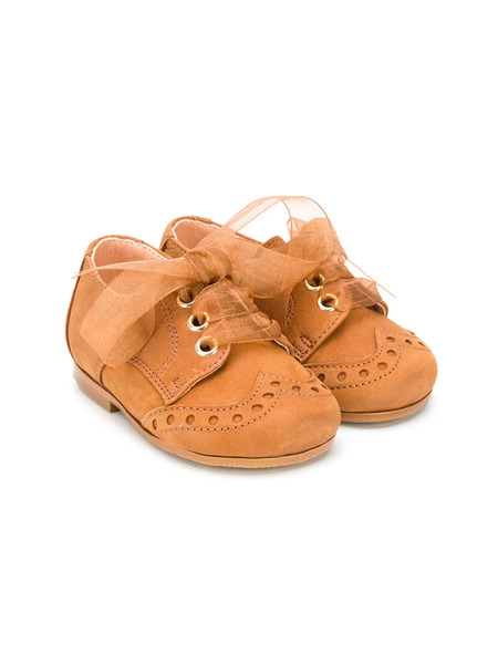  Clarys Lace-up Pre-walkers - Brown 