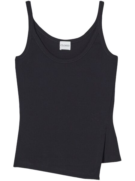  Closed Asymmetric Tank Top - Black 