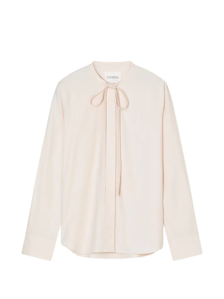  Closed Bow-tie Blouse - Neutrals 