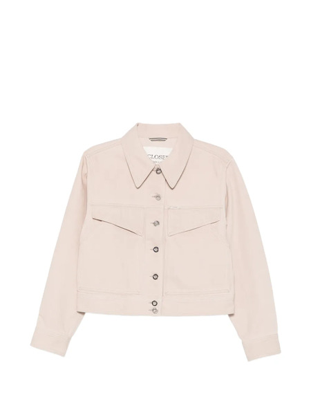 Closed Button-fastening Pocket Jacket - Neutrals 
