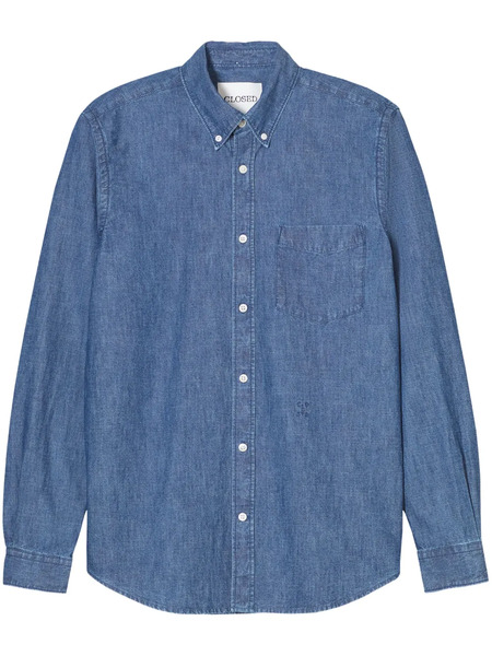  Closed Button-up Shirt - Blue 