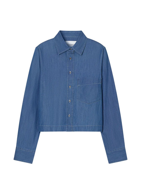  Closed Cropped Classic Shirt - Blue 
