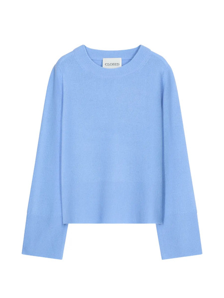  Closed Long-sleeve Crew-neck Sweater - Blue 