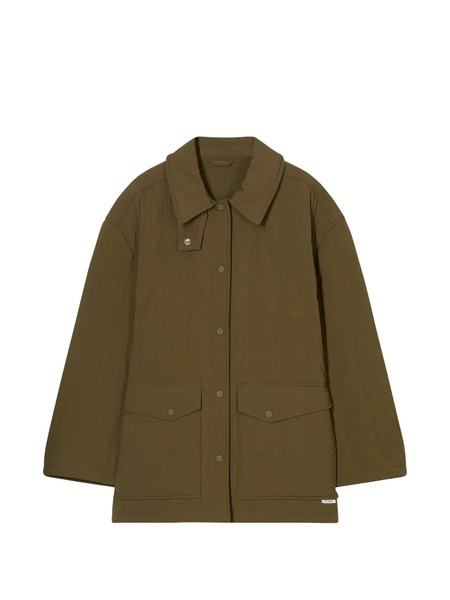  Closed Quilted Pockets Jacket - Green 