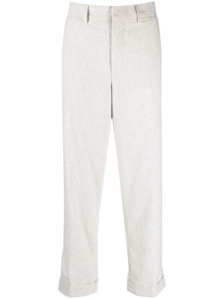  Closed Rolled-cuff Cropped Trousers - Grey 