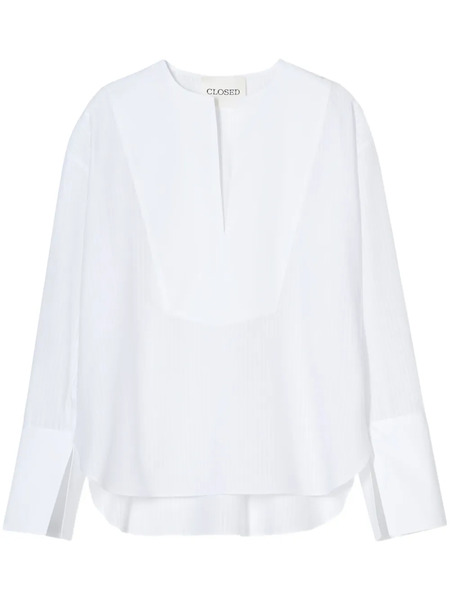 Closed Striped Blouse - White 