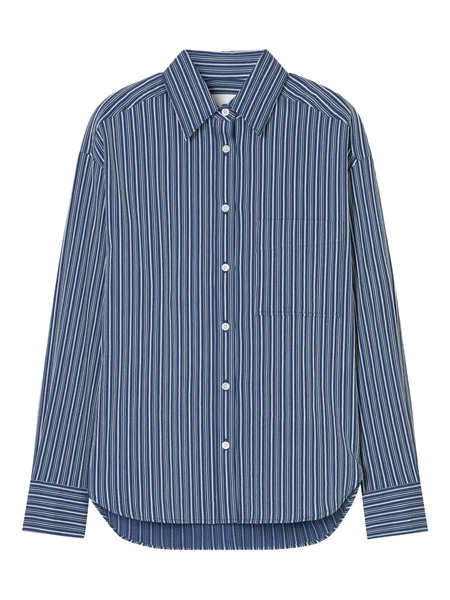  Closed Striped Button-up Shirt - Blue 