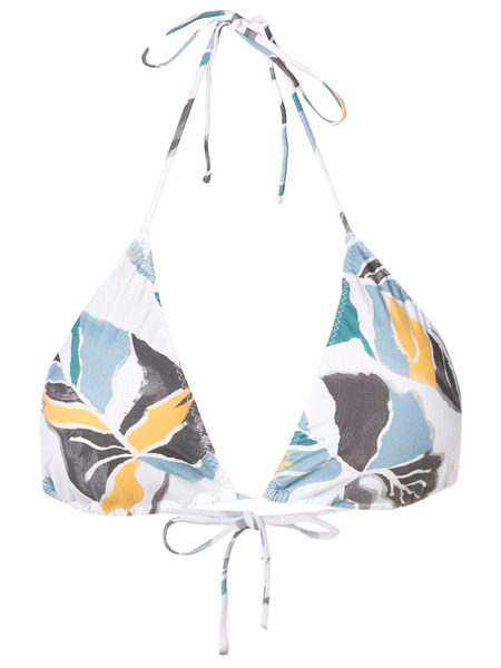  Clube Bossa Ava Leaf-print Bikini-top - Blue 