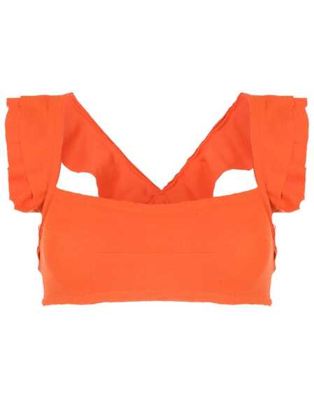  Clube Bossa Jasper Ruffle-trim Bikini Top - Orange 