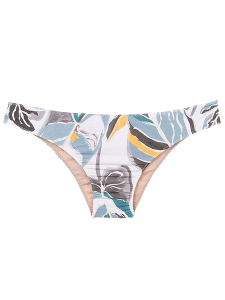  Clube Bossa Leaf-print Bikini-bottoms - Neutrals 
