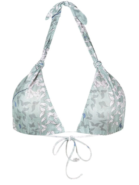  Clube Bossa Rings Graphic-print Bikini Top - Blue 