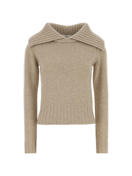 Co Collared Cashmere Sweater - Neutrals 