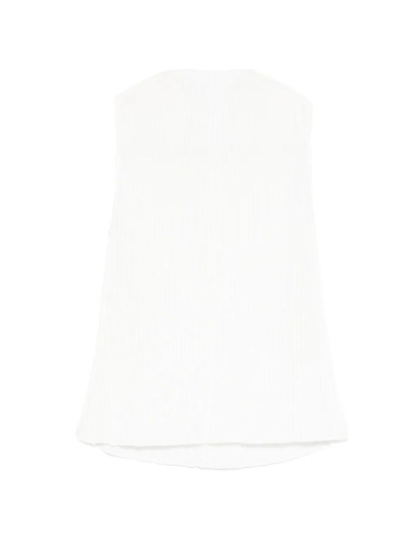  Co Plisse Top - White 
