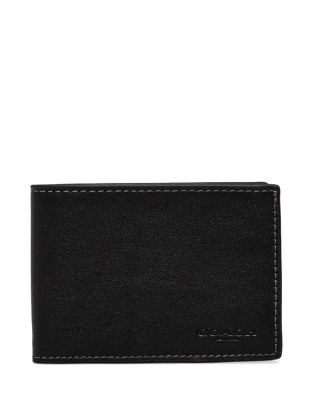  Coach Bi-fold Leather Wallet - Black 