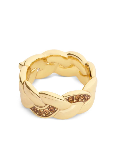  Coach Braided Embellished Ring - Gold 