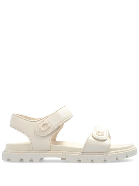  Coach Brynn Leather Sandals - Neutrals 