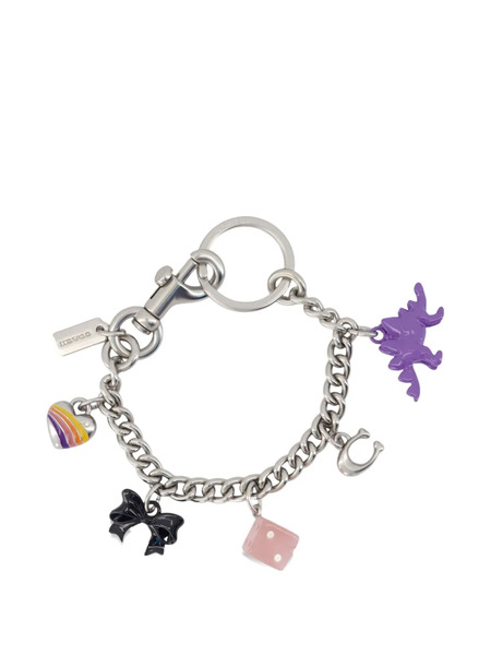  Coach Charm-link Keyring - Silver 