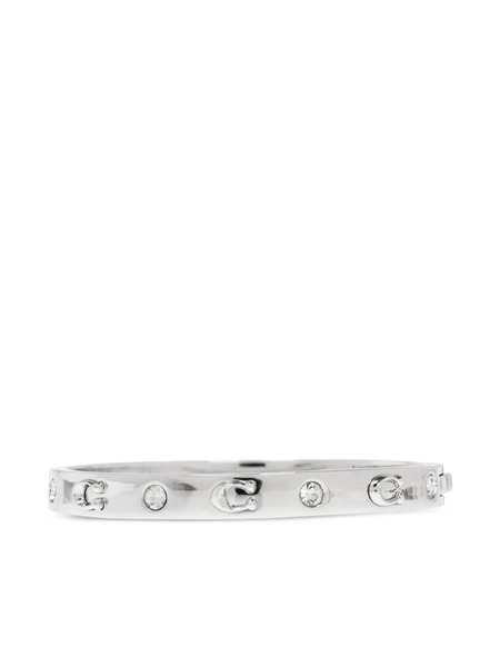  Coach Crystal-embellishment Bracelet - Silver 