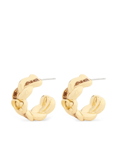 Coach Crystal-emellished Chain Earrings - Gold 