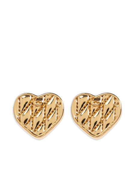  Coach Heart-shaped Earrings - Gold 