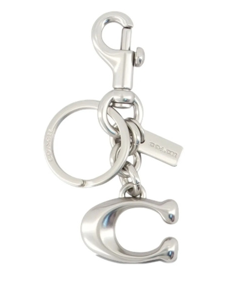  Coach Keyfobs Logo-plaque Keyring - Silver 