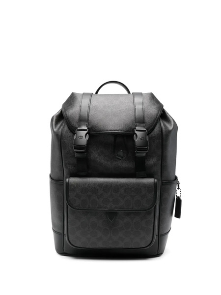 Coach Logo Backpack - Black 