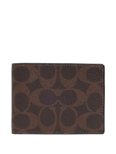  Coach Logo-pattern Wallet - Brown 