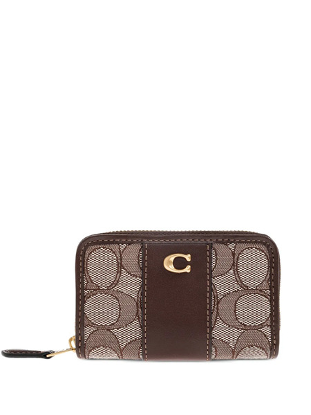  Coach Logo-plaque Wallet - Brown 