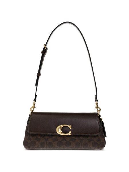  Coach Logo Shoulder Bag - Brown 