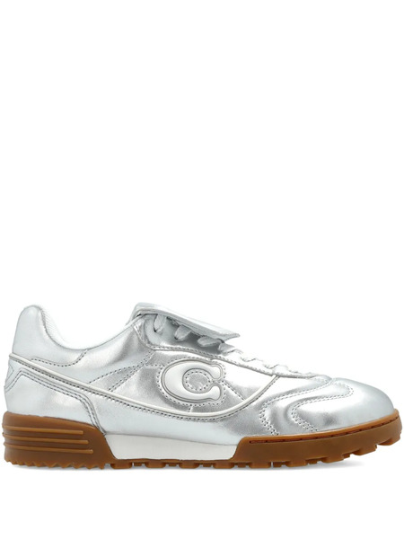  Coach Match Logo-patch Sneakers - Silver 