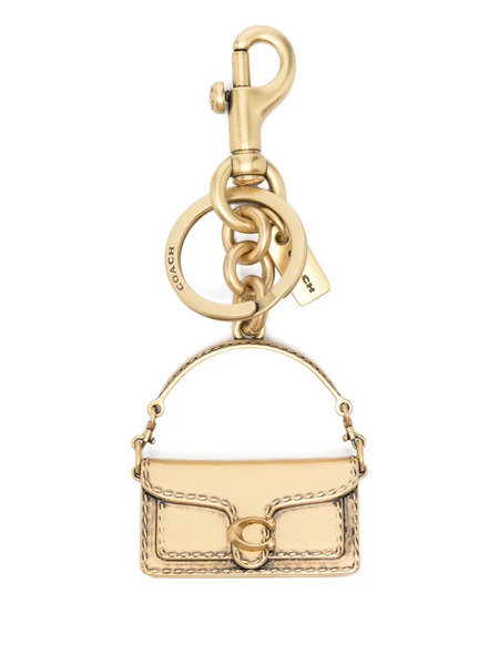 Coach Mini Bag Keyring Chain - Gold 