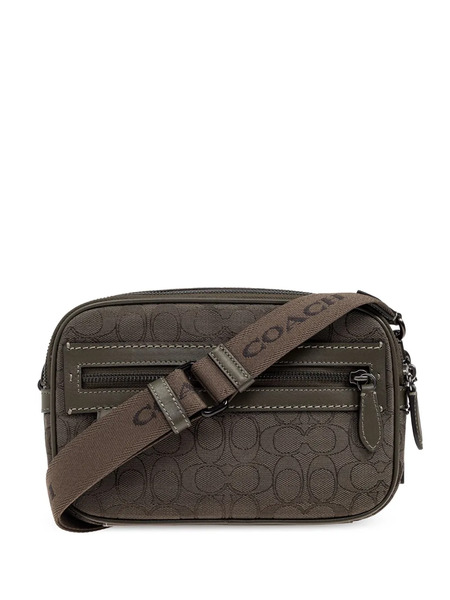  Coach Monogram Messenger Bag - Green 