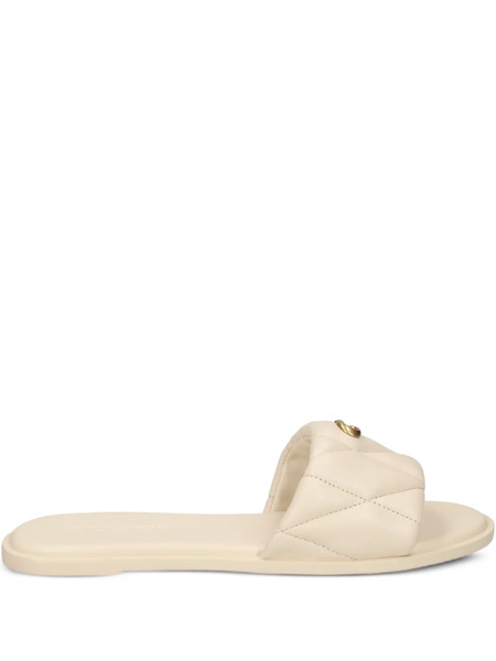  Coach Quilted Sandals - Neutrals 