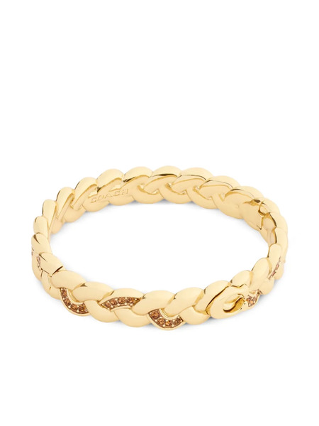  Coach Signature Braided Bracelet - Gold 