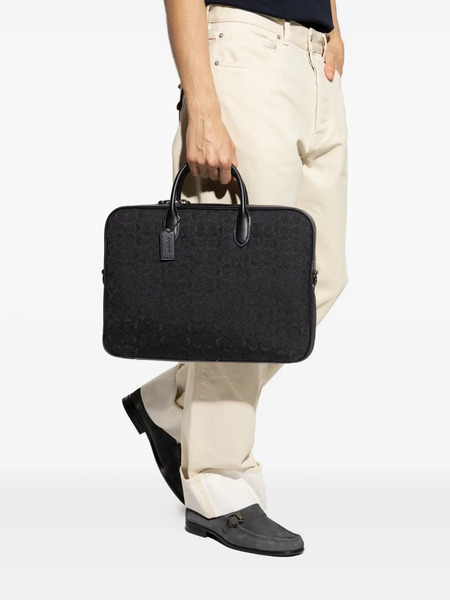  Coach Theo Work Bag - Black 