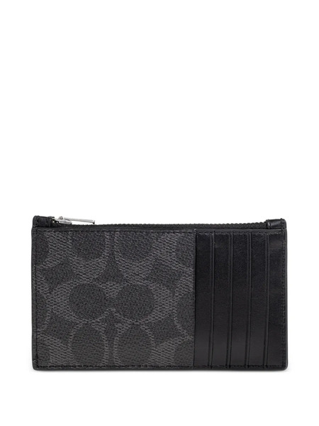  Coach Zip Cardholder - Grey 