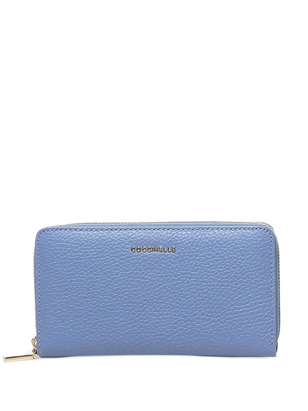  Coccinelle Grain-leather Zip-around Wallet - Blue 