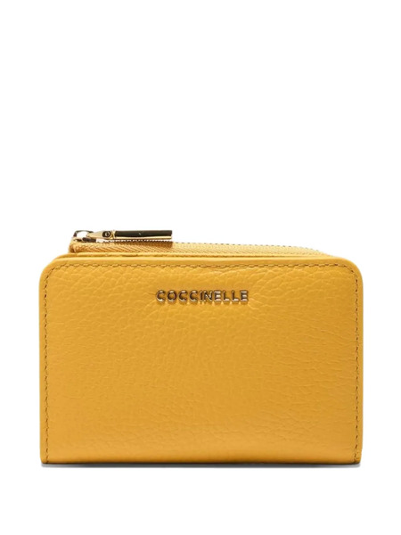  Coccinelle Leather Cardholder - Yellow 