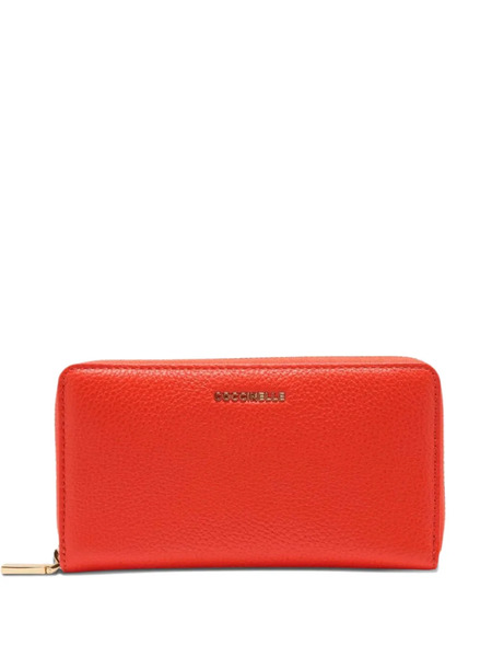  Coccinelle Leather Zip Wallet - Red 