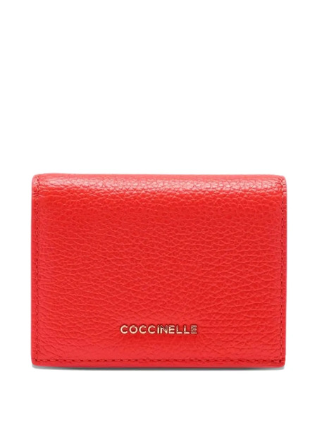  Coccinelle Metallic Flap Wallet - Red 