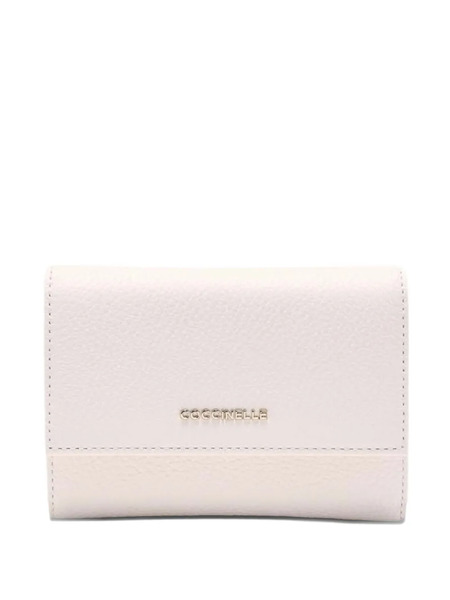  Coccinelle Metallic-logo Wallet - White 