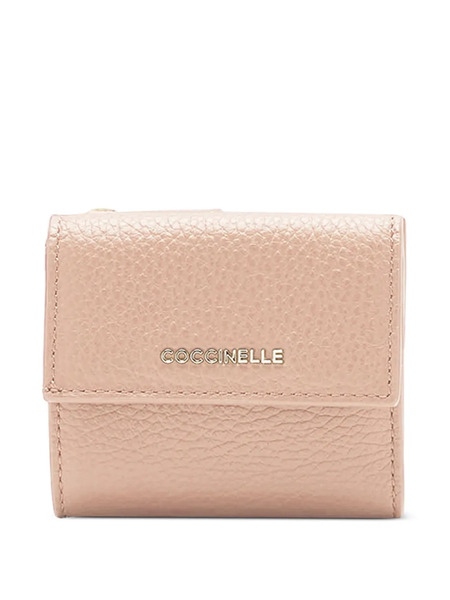  Coccinelle Metallic Soft Wallet - Pink 