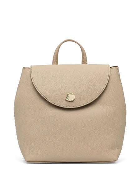  Coccinelle Pebble-grain Top-handle Backpack - Neutrals 