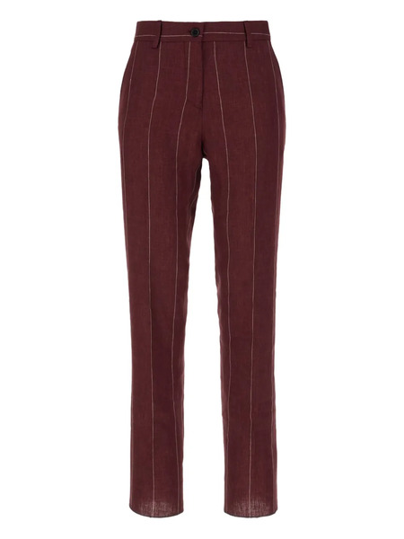  Colamarino Pinstriped Suit - Red 
